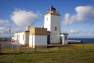 Lighthouse Esha Ness, Shetland Islands, Scotland, United Kingdom, Europe