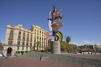 Roy Lichtenstein: El Cap de Barcelona, Barcelona, Catalonia, Spain, Europe