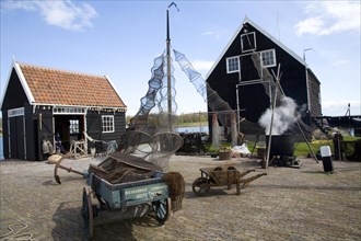 Fishing harbour, Zuiderzee museum, Enkhuizen, Netherlands