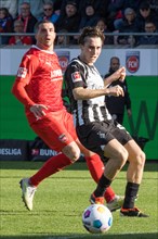 Football match, Norman THEUERKAUF 1.FC Heidenheim (left) and Rocco REITZ Borussia Moenchengladbach