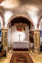 Crypt, Duomo di Santa Maria Maggiore, 13th century, historic city centre, Spilimbergo, Friuli,