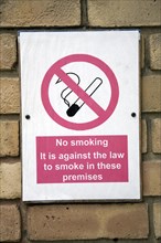 No smoking sign, England, UK