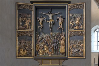 Cross altar from 1517, unknown artist, St Clare's Church, Koenigstrasse 66, Nuremberg, Middle