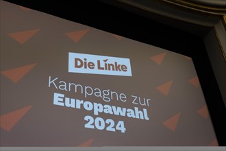 Taken as part of the poster presentation of the party Die Linke for the 2024 European elections in