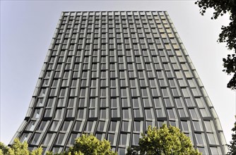 TANZENDE TUeRME, hotel and office building, completed in 2012, modern high-rise building with glass