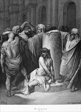 The scourging of Jesus, Gospel of John, chapter 19, Pilate, thorns, crown, beat, scourge, agony,