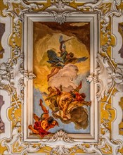 Staircase of Honour, ceiling painting: the Fall of Hell, by Giambattista Tiepolo, Palazzo