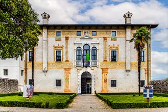 Palazzo Comitale degli Spilimbergo di Sopra, historic city centre, Spilimbergo, Friuli, Italy,