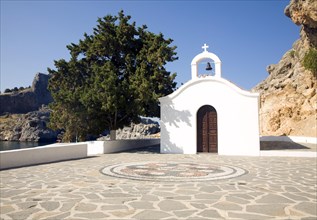 Saint Paul's chapel, Lindos, Rhodes, Greece, Europe