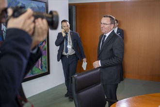 Federal Minister of Defence Boris Pistorius, SPD, on the sidelines of a cabinet meeting. Berlin, 20