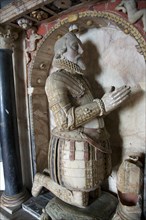Marble monument to Sir Michael Stanhope, All Saints church, Sudbourne, Suffolk, England, United