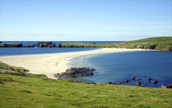 Tombolo St Ninian's Island, Shetland Islands, Scotland, United Kingdom, Europe