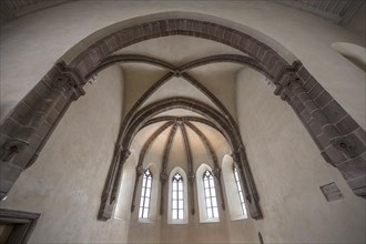 Early Gothic ribbed vault in St Clare's Church, Koenigstrasse 66, Nuremberg, Middle Franconia,