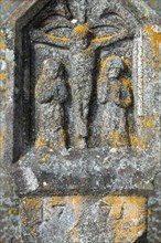 Field cross, wayside cross with inscription 1771, Rettenbach, Bavaria, Germany, Europe