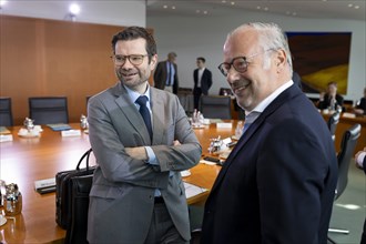 Marco Buschmann, Federal Minister of Justice, with Steffen Saebisch, State Secretary at the Federal