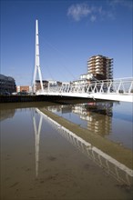 Bridge named after Sir Bobby Robson, Ipswich, Suffolk, England, UK