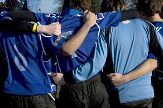Woodbridge warriors Under 16 youth rugby team, Suffolk, England, United Kingdom, Europe