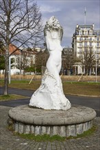 Statue of the Virgin of Lake Geneva, Vierge du Lac in the district of Ouchy, Lausanne, district of