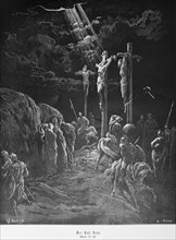 The death of Jesus, Gospel of Matthew, chapter 27, crucifixion of Jesus, inscription, Jesus,