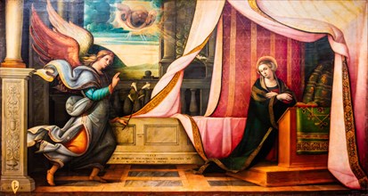 Transfiguration of Mary, Pellegrino da San Daniele, oil on canvas, 1519, Galeria d'Arte Antica,