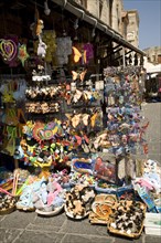 Tourist souvenirs, Rhodes town, Rhodes, Greece, Europe