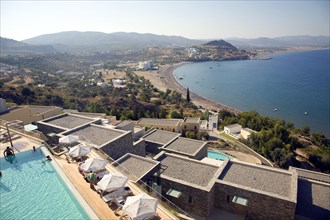 Hotels on Vlicha beach, Rhodes, Greece, Europe