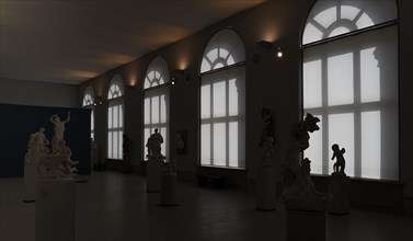 Interior view, rooms with the sculpture exhibition, Bode Museum, Berlin, Germany, Europe