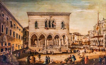 View of the Loggia by Francesco Maggiotto, oil on canvas, 18th century, Galeria d'Arte Antica,