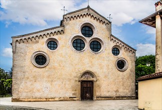 Duomo di Santa Maria Maggiore, 13th century, historic city centre, Spilimbergo, Friuli, Italy,