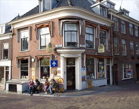 Corner cafe bar pub, Delft, Netherlands