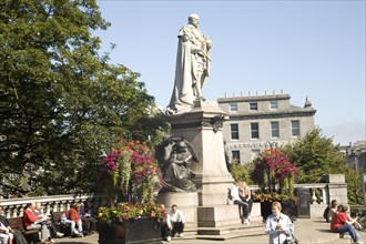 King Edward seventh statue, Aberdeen, Scotland, United Kingdom, Europe