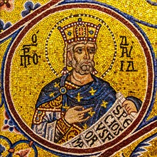 King William II, mosaic copy, Monreale Cathedral, Palermo, mosaic school producing mosaic masters,