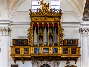 Organ, Cathedral of Santa Maria Annunziata, 13th century, Udine, most important historical city of