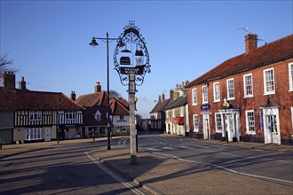 Village centre, Wickham Market, Suffolk, England, United Kingdom, Europe