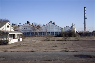 Derelict factory, Cranes, Ipswich, Suffolk, England, UK
