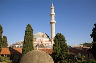 Suleyman mosque, Old Town, Rhodes, Greece, Europe