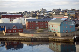 Harbour and town, Lerwick, Shetland Islands, Scotland, United Kingdom, Europe