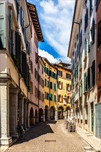 Old Town Lane, Udine, most important historical city of Friuli, Italy, Udine, Friuli, Italy, Europe
