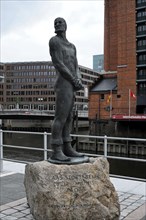 Monument to the famous pirate Claus Stoertebeker in Hamburg, Hamburg, Hanseatic City of Hamburg,