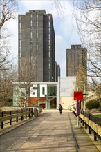 High rise tower blocks North Towers, Tony Rich Teaching Centre, University of Essex, Colchester,
