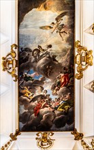 Ceiling painting Triumph of Wisdom by Niccolo Bambini, Library, Palazzo Patriarcale, Dioezesan