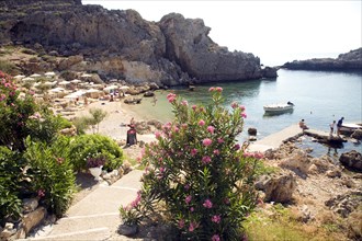 St Paul's Bay, Agios Pavlos, Lindos, Rhodes island, Greece, Europe