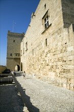 Outer wall ramparts, Palace of the Grand Masters, Rhodes, town, Rhodes, Greece, Europe