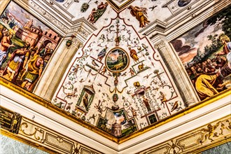 Canopy Hall with Renaissance frescoes, scenes from the New Testament, 1560, Palazzo Patriarcale,