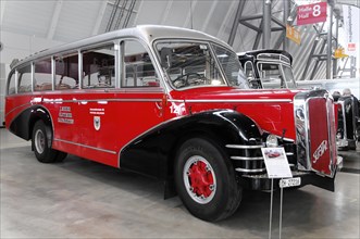 RETRO CLASSICS 2010, Stuttgart Messe, A red and white vintage bus from FBW Ramseier Jenzer, AN 40