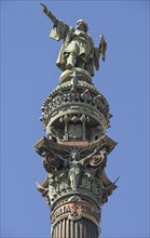 Mirador de Colom, Columbus Monument, Barcelona, Catalonia, Spain, Europe