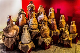Amphorae from Africa, Spain and the Adriatic, Archaeological Museum, Castello di Udine, seat of the