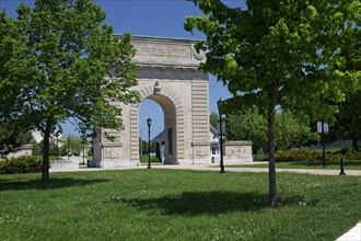 Architecture, Royal Military College Arch, Kingston, Province of Ontario, Canada, North America
