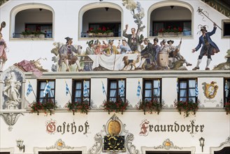 Lueftlmalerei, Garmisch-Partenkirchen, Werdenfelser Land, Upper Bavaria, Bavaria, Germany, Europe