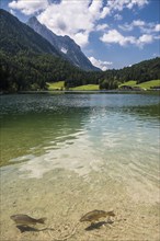 Ferchensee, Mittenwald, Werdenfelser Land, Upper Bavaria, Bavaria, Germany, Europe